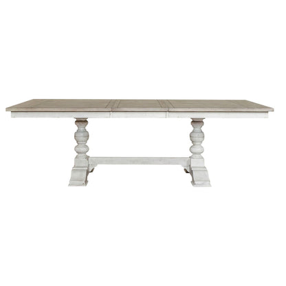 Whitney - Trestle Table - White - Hornell Furniture Outlet