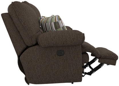 Lenny - Power Lay Flat Reclining Console Loveseat - Hornell Furniture Outlet