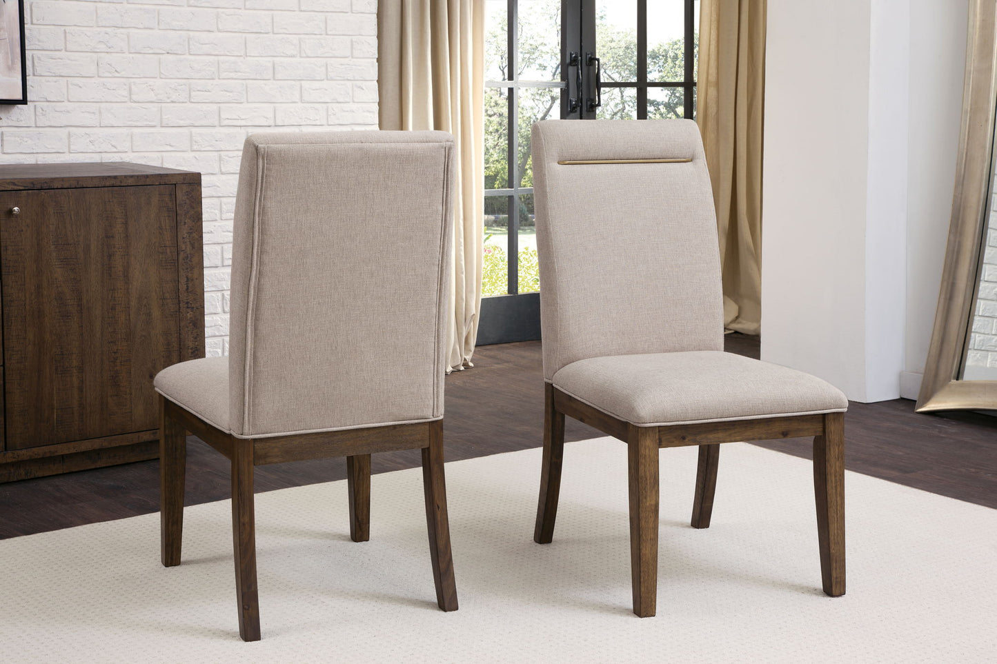 Garland - Side Chair (Set of 2) - Dark Brown - Hornell Furniture Outlet
