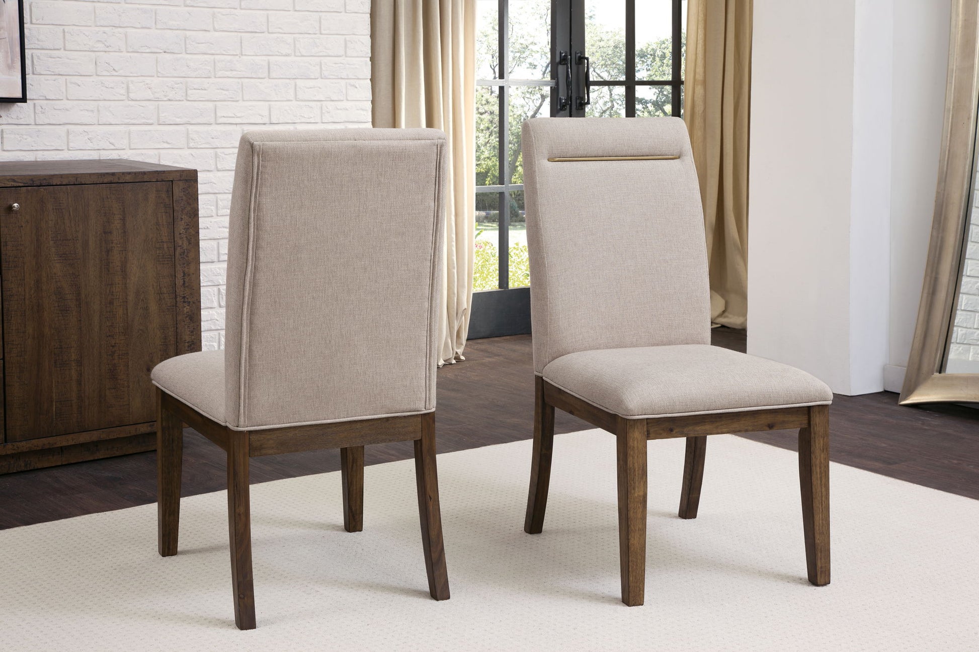 Garland - Side Chair (Set of 2) - Dark Brown - Hornell Furniture Outlet