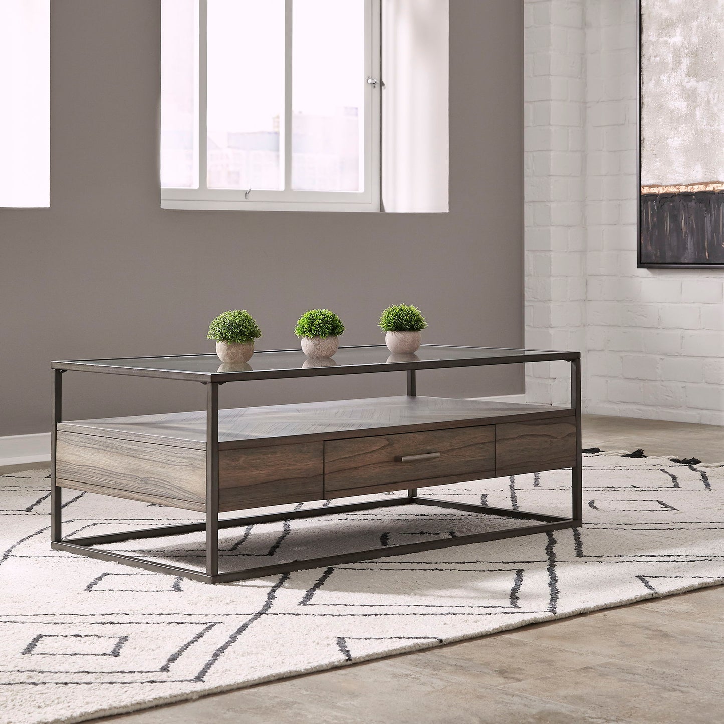 Jamestown - Rectangular Cocktail Table - Tobacco - Hornell Furniture Outlet