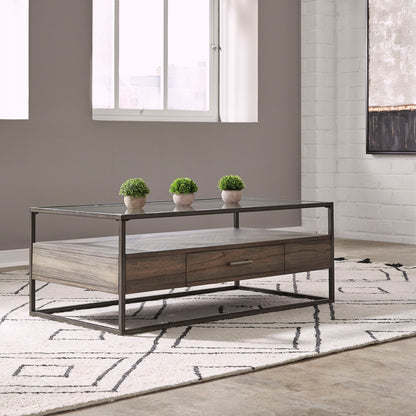 Jamestown - Rectangular Cocktail Table - Tobacco - Hornell Furniture Outlet