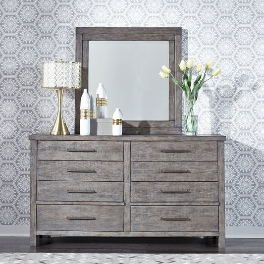 Modern Farmhouse - Dresser & Mirror - Hornell Furniture Outlet