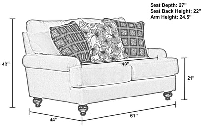 Cumberland - Loveseat - Ecru - Hornell Furniture Outlet