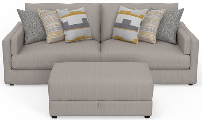 Trevor - Extra Deep Oversized Sofa With Included Storage Cocktail Ottoman - Hornell Furniture Outlet