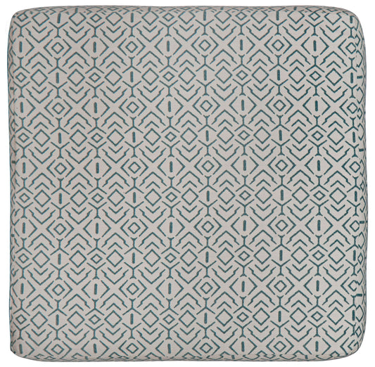Howell - Cocktail Ottoman - Aqua