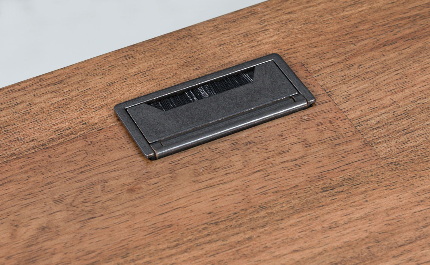 Wildenauer - Brown / Black - Home Office Desk And Return - Hornell Furniture Outlet