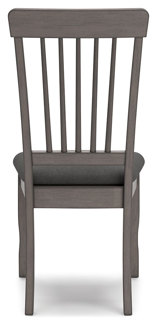 Shullden - Gray - Dining Room Side Chair (Set of 2) - Hornell Furniture Outlet