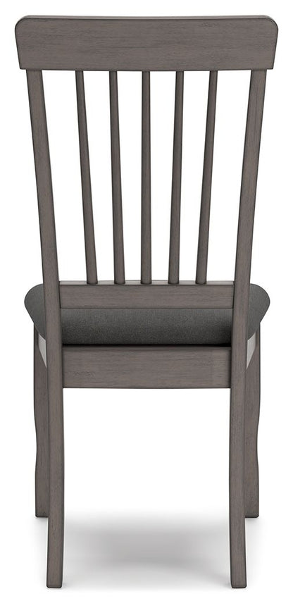 Shullden - Gray - Dining Room Side Chair (Set of 2) - Hornell Furniture Outlet