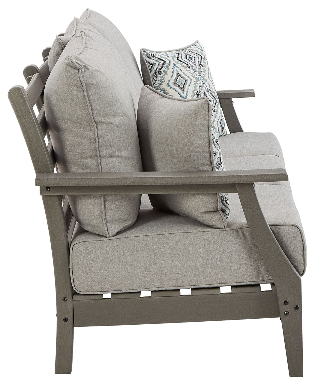 Visola - Gray - Sofa with Cushion - Hornell Furniture Outlet