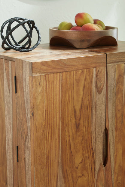 Dressonni - Brown - Bar Cabinet - Hornell Furniture Outlet