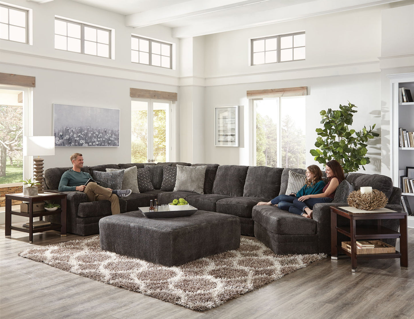 Mammoth Modular Sectional - Cocktail Ottoman 51" - Hornell Furniture Outlet