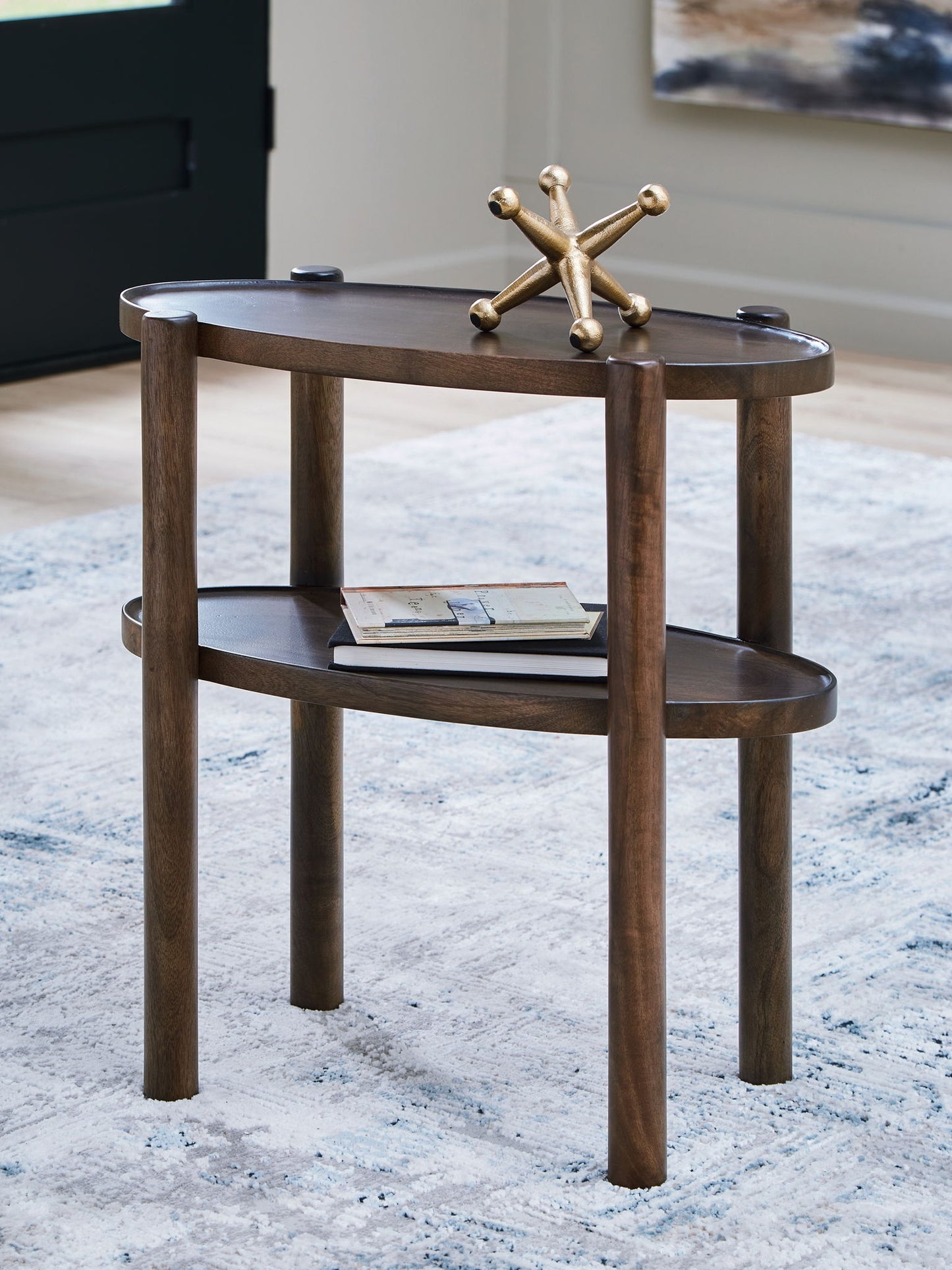 Wiattbury - Accent Table - Gray Brown - Hornell Furniture Outlet