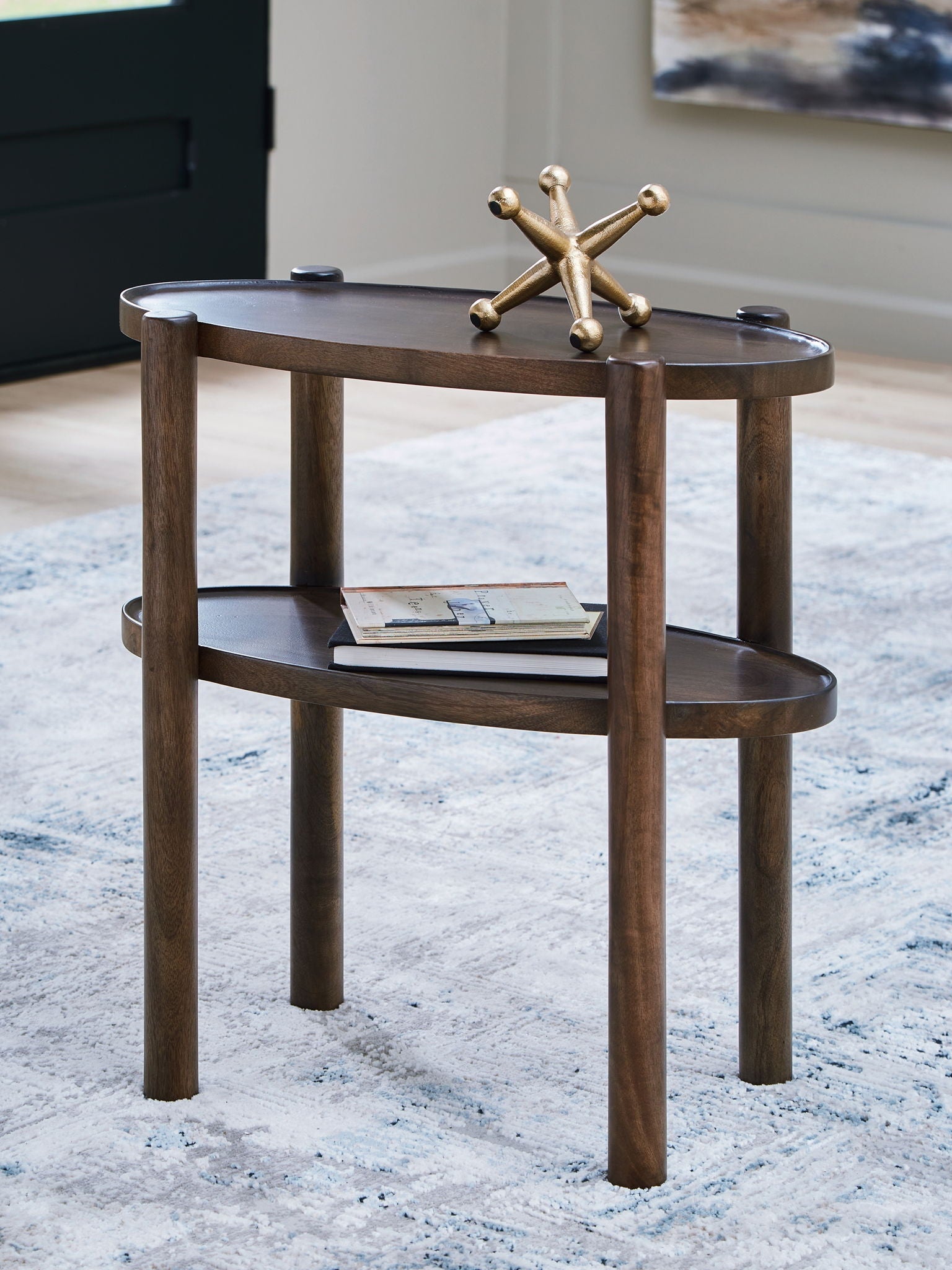 Wiattbury - Accent Table - Gray Brown - Hornell Furniture Outlet