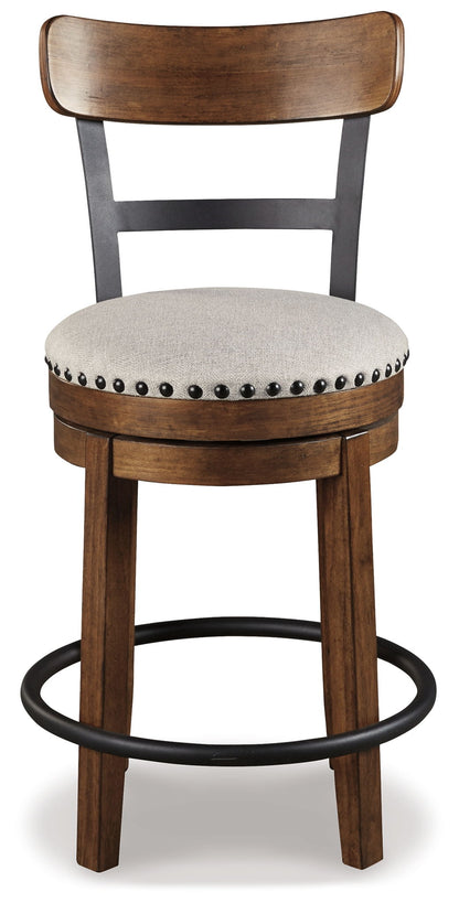 Valebeck - Full Back Swivel Stool - Hornell Furniture Outlet