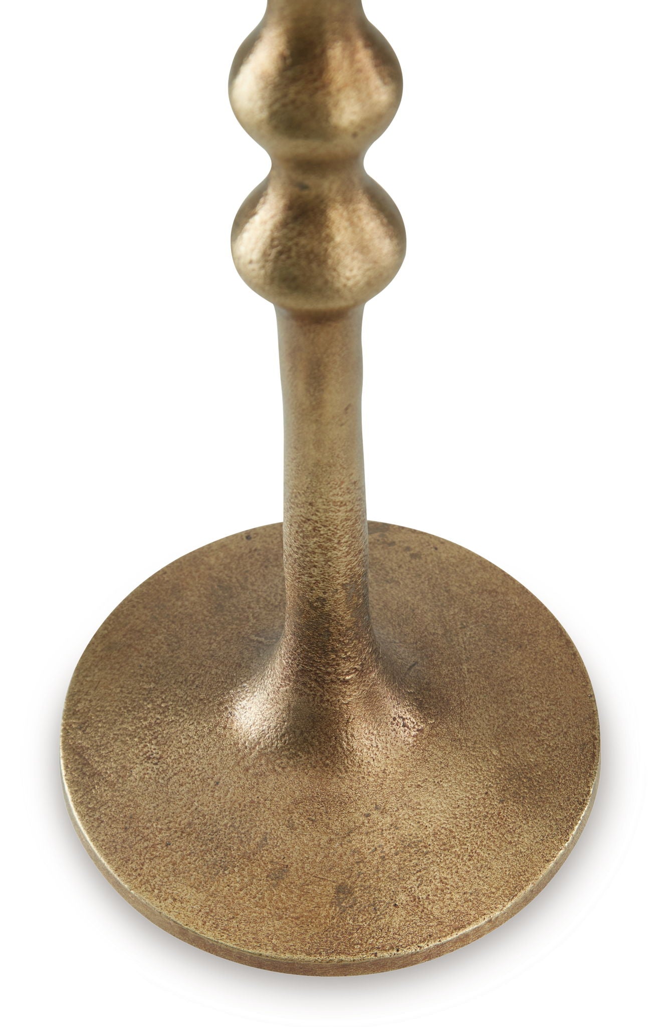 Larwick - Antique Brass Finish - Candle Holder Set (Set of 2) - Hornell Furniture Outlet