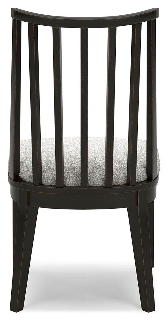 Galliden - Black - Dining Upholstered Side Chair (Set of 2) - Hornell Furniture Outlet