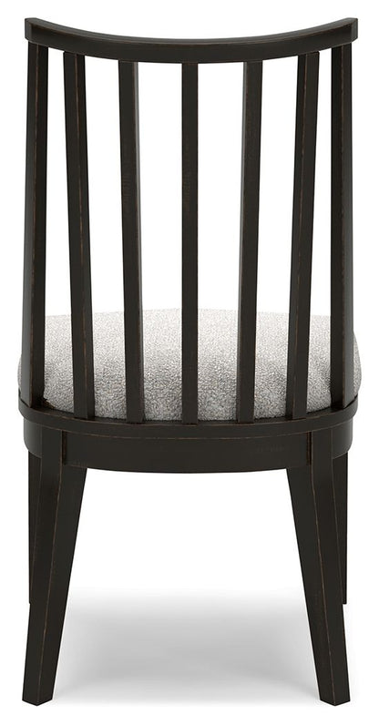 Galliden - Black - Dining Upholstered Side Chair (Set of 2) - Hornell Furniture Outlet