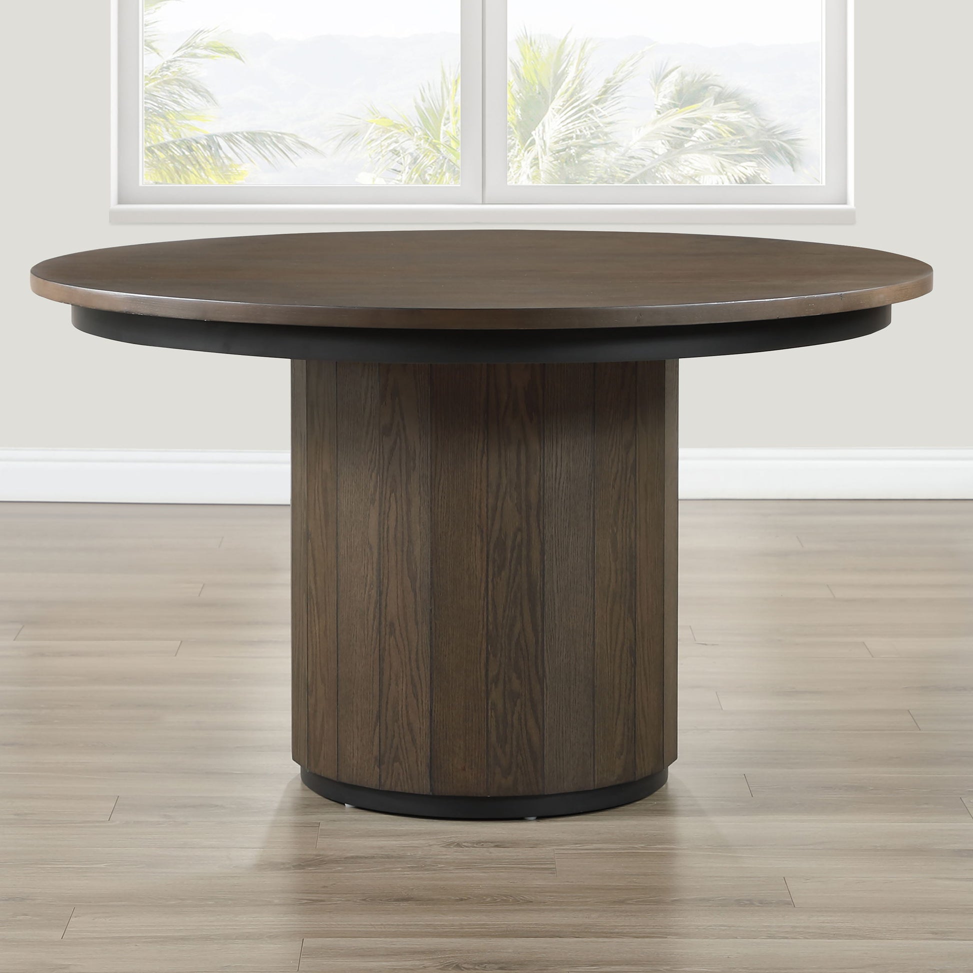 Burlington - Round Dining Table - Brown - Hornell Furniture Outlet