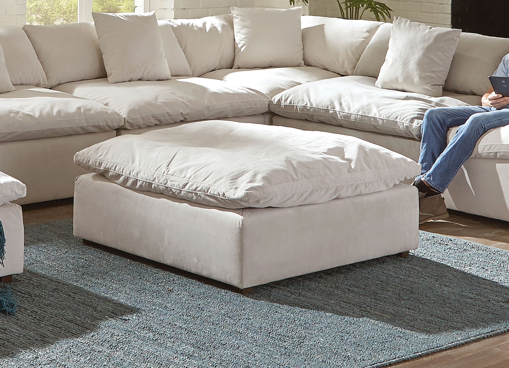 Posh Modular Sectional - Cocktail Ottoman - Hornell Furniture Outlet