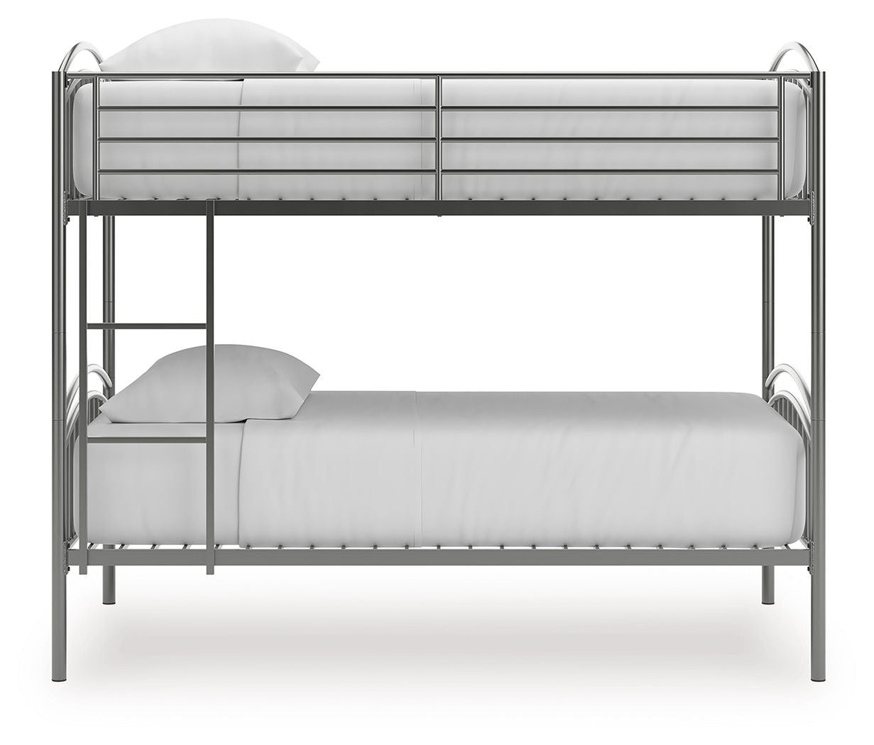 Lanceburg - Twin/Twin Bunk Bed With Ladder - Gray - Hornell Furniture Outlet