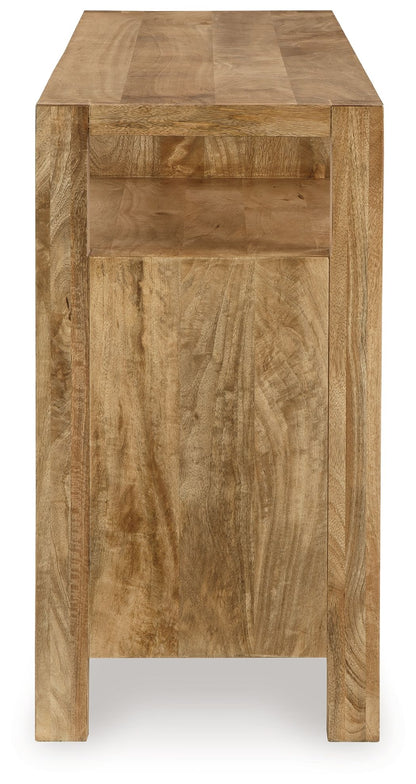 Hudwick - Natural Brown - Accent Cabinet - Hornell Furniture Outlet