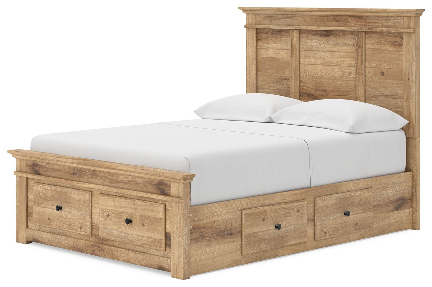 Makidern - Panel Storage Bed With 2 Under Bed Storage Units - Hornell Furniture Outlet