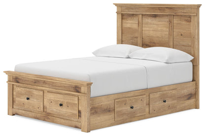 Makidern - Panel Storage Bed With 2 Under Bed Storage Units - Hornell Furniture Outlet