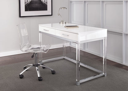 Everett - Desk - White - Hornell Furniture Outlet