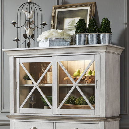 Ocean Isle - Hutch - Antique White - Hornell Furniture Outlet
