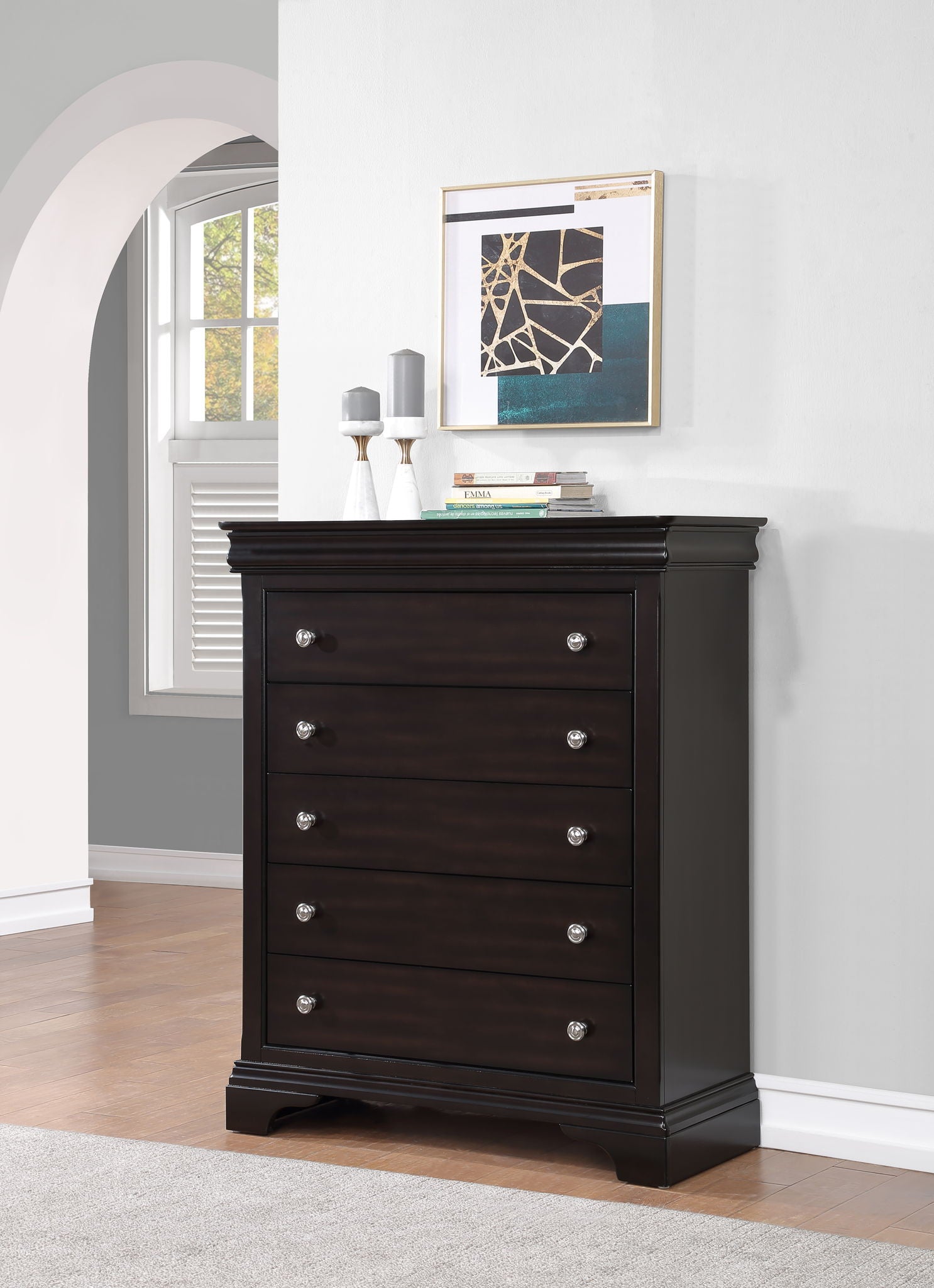 Dominique - Chest - Dark Brown - Hornell Furniture Outlet
