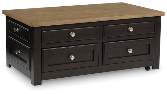 Drazmine - Brown - Lift Top Cocktail Table - Hornell Furniture Outlet
