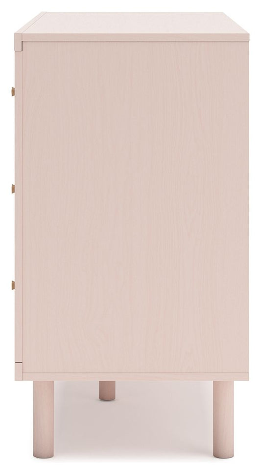 Wistenpine - Blush - Six Drawer Dresser - Hornell Furniture Outlet