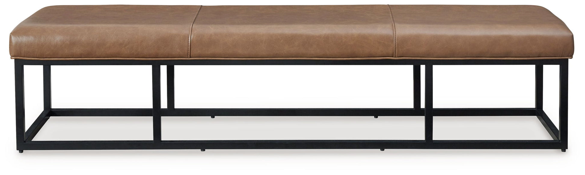 Joston - Caramel - Accent Bench - Hornell Furniture Outlet