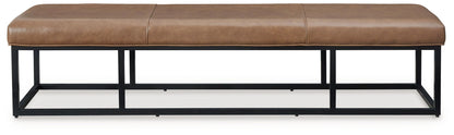 Joston - Caramel - Accent Bench - Hornell Furniture Outlet