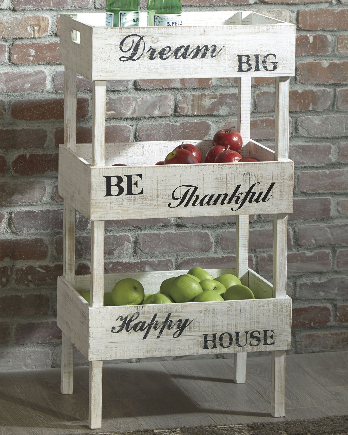 Yulton - Antique White - Storage Shelf - Hornell Furniture Outlet