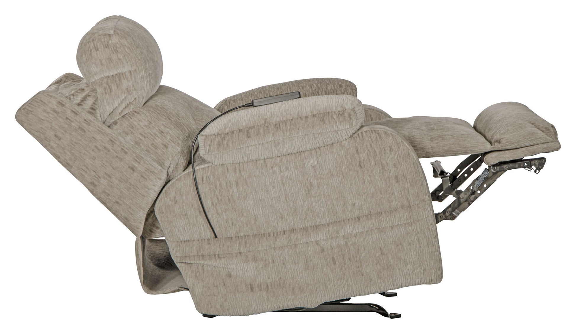Refresher - Power Headrest Power Rocker Recliner With CR3 Heat / Massage / Lumbar - Hornell Furniture Outlet
