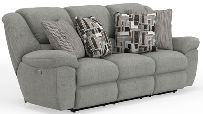 Trifecta - Sofa With 3 Recliners and Drop Down Table - Hornell Furniture Outlet