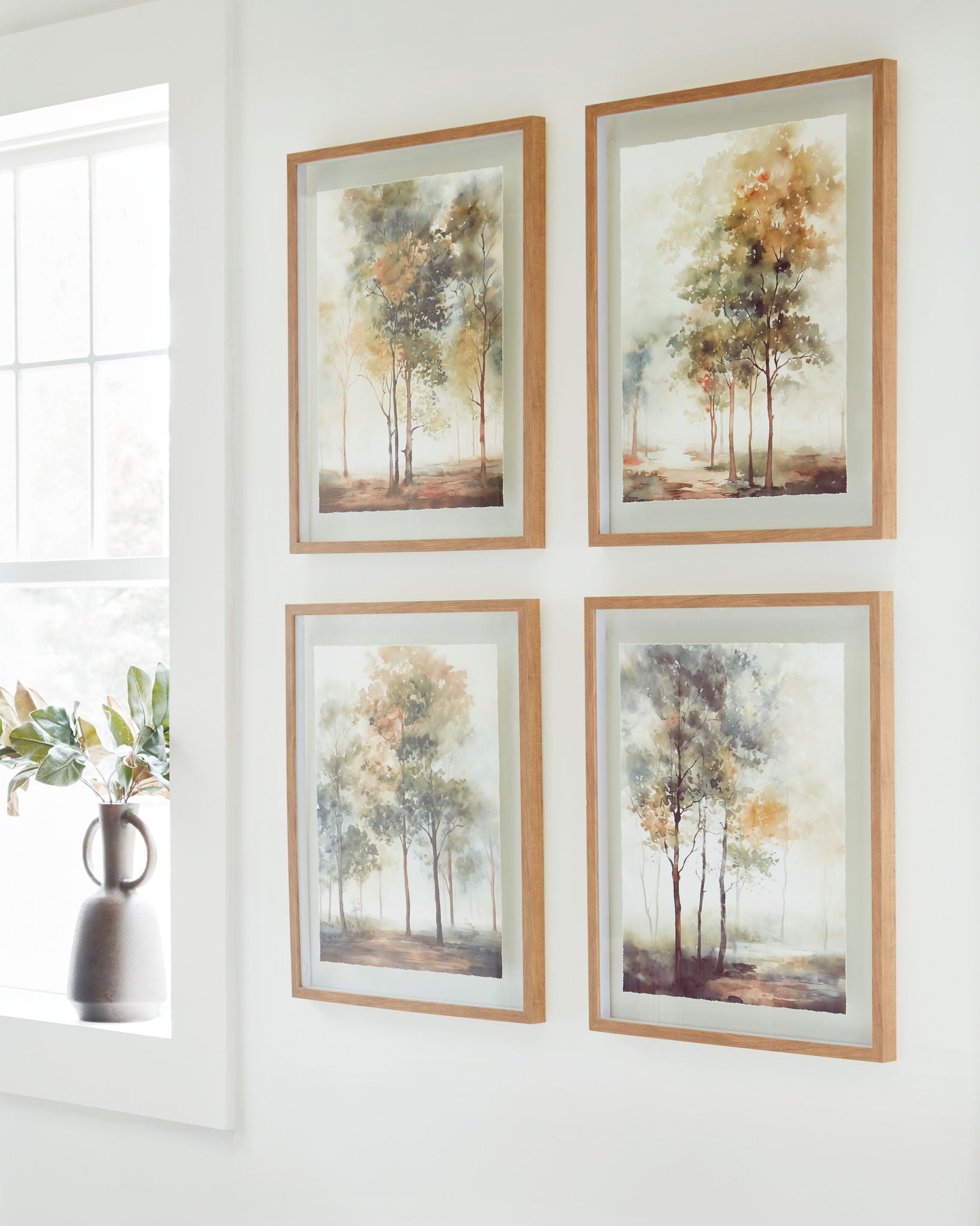 Bryneford - Multi - Wall Art Set (Set of 4) - Hornell Furniture Outlet