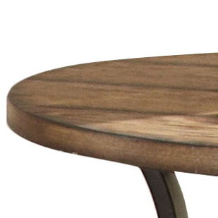 Denise - End Table Round - Brown - Hornell Furniture Outlet