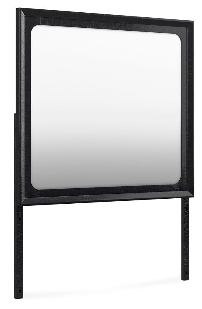 Londer - Black - Bedroom Mirror - Hornell Furniture Outlet
