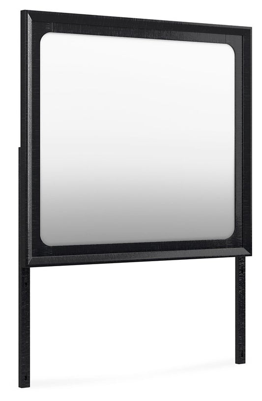 Londer - Black - Bedroom Mirror - Hornell Furniture Outlet