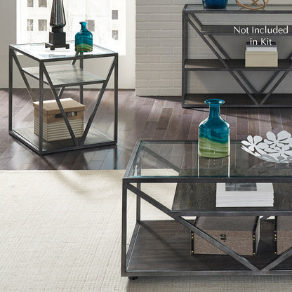 Arista - 3 Piece Table Set (1 Cocktail 2 End Tables) - Dark Gray - Hornell Furniture Outlet