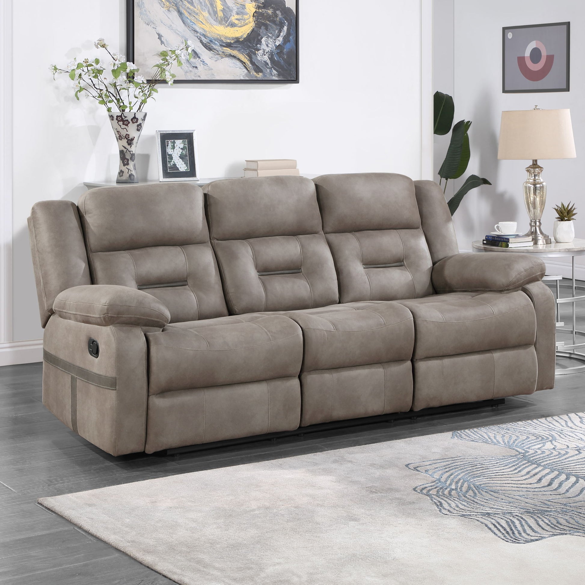 Abilene - Manual Sofa - Tan - Hornell Furniture Outlet