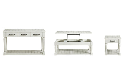 Hemmingway - 3 Piece Occasional Table Set - White - Hornell Furniture Outlet