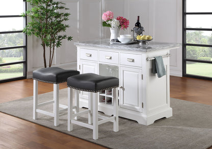 Zermatt - Counter Stool (Set of 2) - White - Hornell Furniture Outlet