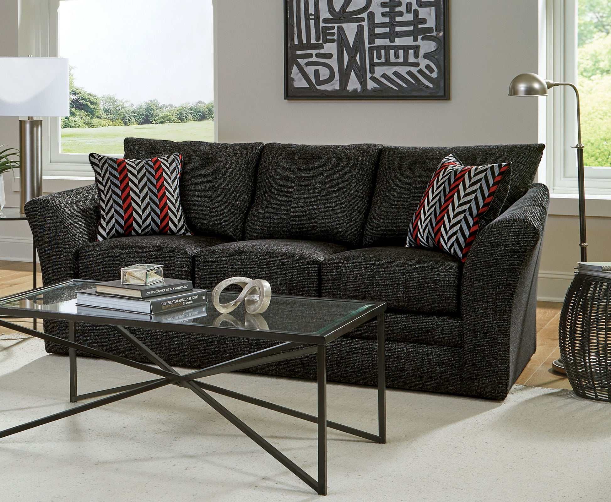 Varner - Sofa - Ebony - Hornell Furniture Outlet