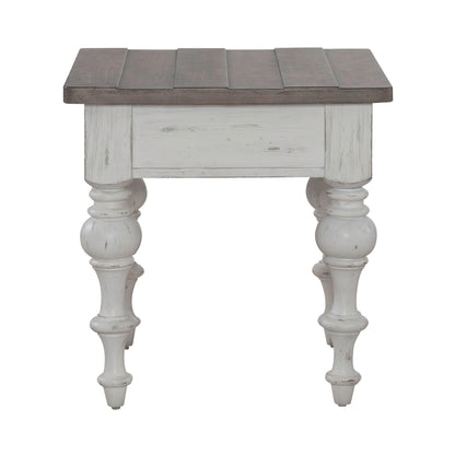 River Place - End Table - White - Hornell Furniture Outlet