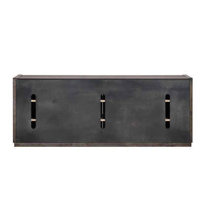 Modern Edge - 77" TV Console - Brown - Hornell Furniture Outlet