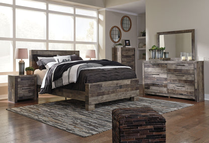 Derekson - Multi Gray - Five Drawer Chest - Hornell Furniture Outlet